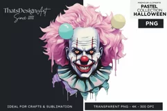 Watercolor Pastel Halloween Clipart PNG for sublimation Product Image 1