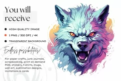 Watercolor Pastel Halloween Clipart PNG for sublimation Product Image 2
