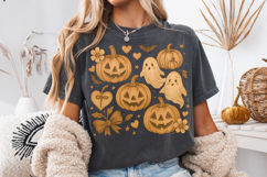 Halloween Pumpkins PNG, Ghost PNG, Spooky PNG, Boo PNG, Fall Product Image 5