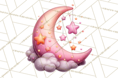 Halloween Clipart PNG, Pink Pastel Goth Halloween Ghost Product Image 4