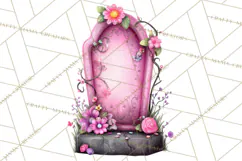 Halloween Clipart PNG, Pink Pastel Goth Halloween Ghost Product Image 2