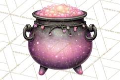 Halloween Clipart PNG, Pink Pastel Goth Halloween Ghost Product Image 3