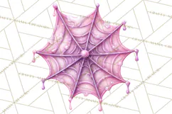 Halloween Clipart PNG, Pink Pastel Goth Halloween Ghost Product Image 2