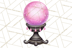 Halloween Clipart PNG, Pink Pastel Goth Halloween Ghost Product Image 3