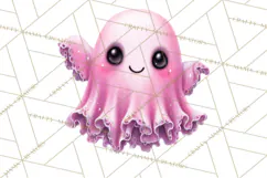 Halloween Clipart PNG, Pink Pastel Goth Halloween Ghost Product Image 3