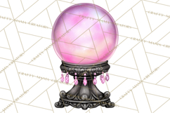 Halloween Clipart PNG, Pink Pastel Goth Halloween Ghost Product Image 4