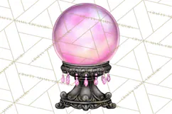 Halloween Clipart PNG, Pink Pastel Goth Halloween Ghost Product Image 4