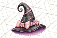 Halloween Clipart PNG, Pink Pastel Goth Halloween Ghost Product Image 4