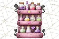 Halloween Clipart PNG, Pink Pastel Goth Halloween Ghost Product Image 2