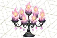 Halloween Clipart PNG, Pink Pastel Goth Halloween Ghost Product Image 5
