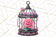 Halloween Clipart PNG, Pink Pastel Goth Halloween Ghost Product Image 3