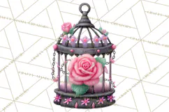 Halloween Clipart PNG, Pink Pastel Goth Halloween Ghost Product Image 3