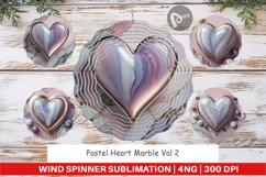 Wind Spinner Pastel Heart Marble Product Image 1