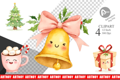 Holiday Pastel Icons Clipart Product Image 1