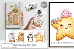 Digital Paper Holiday Pastel Icons Product Image 1