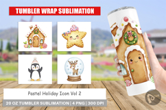 Tumbler Holiday Pastel Icons Product Image 1