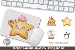 Mouse Pad Holiday Pastel Icons Product Image 1