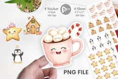 Holiday Pastel Icons Sticker Product Image 1