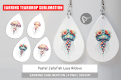 Pastel Jellyfish Lace Earring Product Image 1