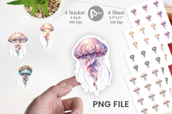 Pastel Jellyfish Lace Sticker Product Image 1