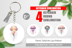 Pastel Jellyfish Lace Keychain Product Image 1