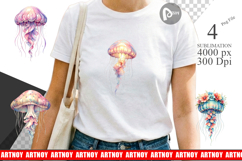 Pastel Jellyfish Lace Sublimation Product Image 1