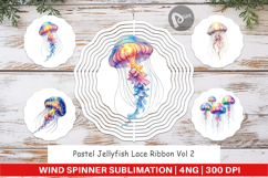 Pastel Jellyfish Lace Wind Spinner Product Image 1