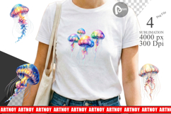 Pastel Jellyfish Lace Sublimation Product Image 1