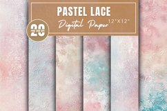 Pastel Lace Digital Paper Bundle Product Image 1