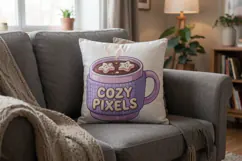 Pastel Lavender Cozy Gamer Sublimation Product Image 12