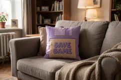 Pastel Lavender Cozy Gamer Sublimation Product Image 10