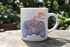 Pastel Lavender Cozy Gamer Sublimation Product Image 12