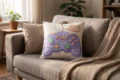 Pastel Lavender Cozy Gamer Sublimation Product Image 13