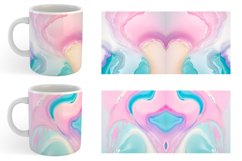 Pastel Liquids | Mug sublimation design Product Image 4