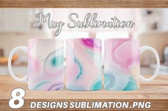 Pastel Liquids | Mug sublimation design Product Image 1