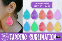 Pastel Mermaid Earrings Sublimation|Earrings Product Image 1