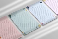 Pastel Floral Stationery Notepad Canva Template Product Image 3