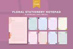 Pastel Floral Stationery Notepad Canva Template Product Image 1