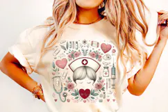 Nurse PNG, Nurse Sublimation, Nursing PNG, Stethoscope PNG Product Image 2