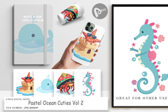 Digital Paper Pastel Ocean Cuties Product Image 1
