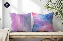 Pastel Ombre Watercolor Wash Blend Art Digital Paper Product Image 2