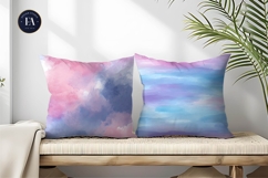 Pastel Ombre Watercolor Wash Blend Art Digital Paper Product Image 2