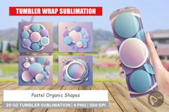Tumbler Wrap Pastel Organic Shapes Product Image 1