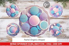 Wind Spinner Pastel Organic Shapes Product Image 1