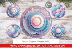 Wind Spinner Pastel Organic Shapes Product Image 1