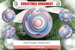 Christmas Ornaments Pastel Organic Shapes Product Image 1