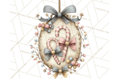 Pastel Christmas Ornaments Watercolor PNG Product Image 3