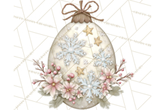 Pastel Christmas Ornaments Watercolor PNG Product Image 5