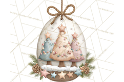 Pastel Christmas Ornaments Watercolor PNG Product Image 4