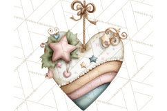 Pastel Christmas Ornaments Watercolor PNG Product Image 4